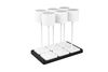 Pack 6 lampes à poser tactiles rechargeables blanc mat 1.5W FERNANDEZ