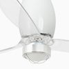 ETERFAN M – Ventilateur de plafond blanc brillant avec LED 16W 3000°K