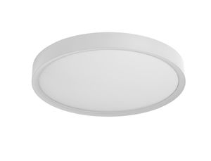 Plafonnier rond puissant conecté ASLI finition Blanc mat