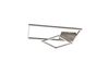 Plafonnier Led nickel mat carré et rectangle PADELLA TrioLighting