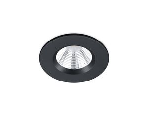 Spot rond encastré ZAGROS noir mat IP65