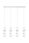 STREAM – Suspension 4xGU10 métal blanc mat réf. 364000431