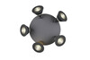 Plafonnier ROMEO Noir Mat 5 Cônes - 637010532