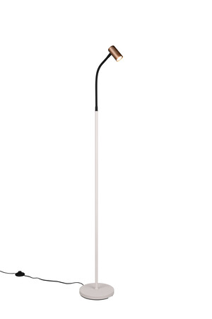 Lampadaire TARYN 1 Lumière - finition café et Flexible