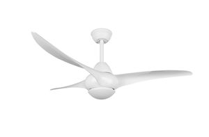 Ventilateur de plafond blanc ALESUND 3 pâles à télécommande