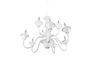 Lustre chandelier  blanc 9 branches ELSA de TrioLighting