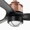 JUST FAN – Ventilateur plafond design industriel avec LED 16W et gestion WiZ Smart