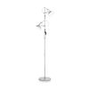 Lampadaire POLLY à 2 spots orientables finition Teinte Argent 