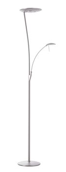 Lampadaire avec liseuse ZENIT finition Nickel mat