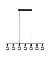 Lustre 7 douilles noir mat VANNES de Triolighting