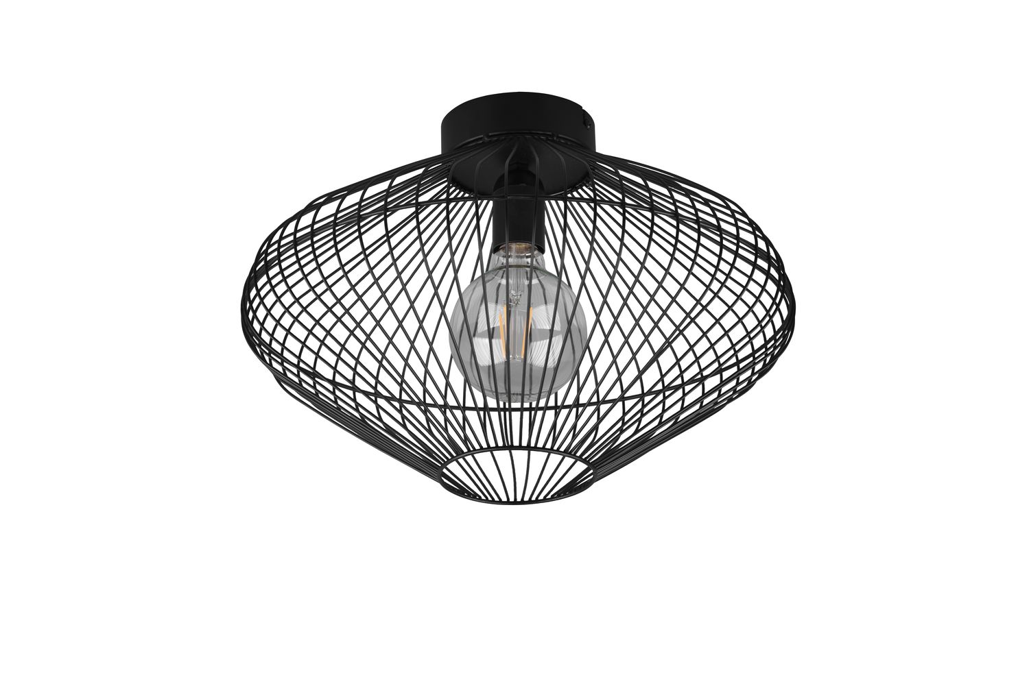 Plafonnier soucoupe  cage noire COBAIN de Triolighting