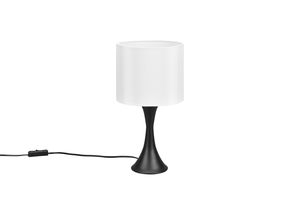 Lampe à poser SABIA noir mat et abat-jour blanc de TrioLighting