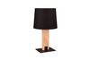 Lampe de table RAHUL – Bois et tissu avec double éclairage et variateur