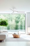 Ventilateur de plafond LUZON L : moteur DC, fonction été/hiver et éclairage Led
