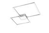 Plafonnier 2 carrés nickel mat LED HYDRA de TrioLighting