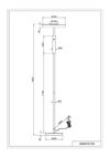 Lampadaire CELESTE – Élégance moderne en bois, verre et métal avec variateur tactile