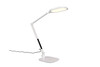 Lampe de Bureau Led 2-en-1 Blanche - SERVO Pince et Socle Inclus